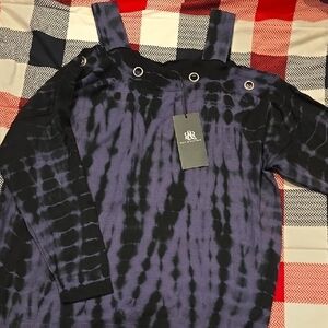NWT Rock & Republic Purple and Black Sweater
